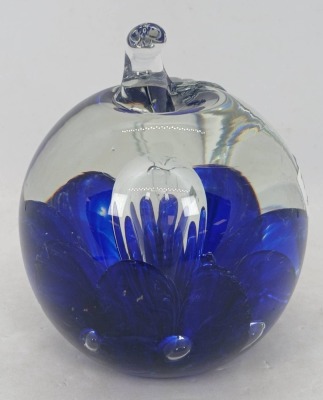 St. Clair Art Glass Apple Paperweight - 4