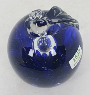 St. Clair Art Glass Apple Paperweight - 5