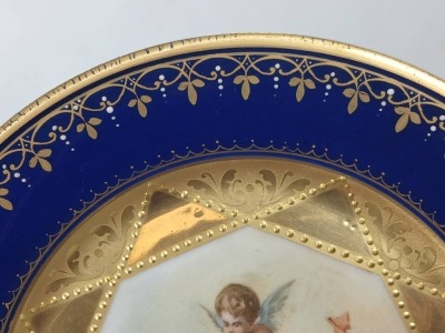 Royal Vienna 6.5" Decorative Cobalt Plate - 2