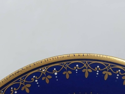 Royal Vienna 6.5" Decorative Cobalt Plate - 3