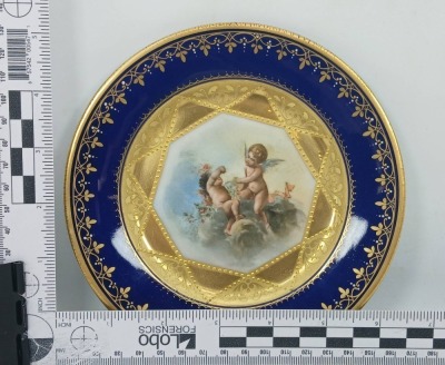 Royal Vienna 6.5" Decorative Cobalt Plate - 7
