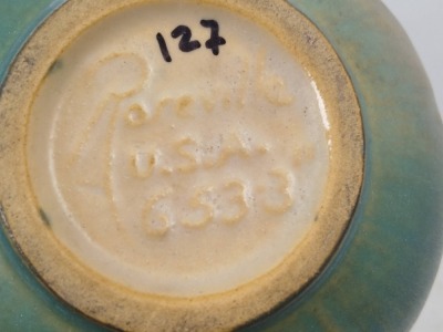 Roseville White Rose 653-3" Jardiniere - 6