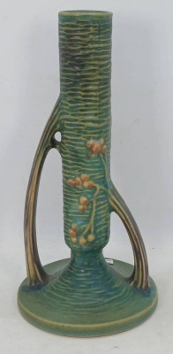 Roseville Bushberry 152-7" Green Bud Vase - 3