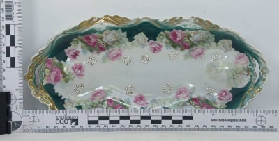 Handpainted Porcelain Relish Tray - 5