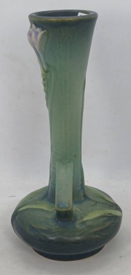 Roseville Freesia 195-7" Bud Vase, Green - 2