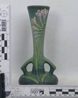 Roseville Freesia 195-7" Bud Vase, Green - 6