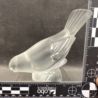 Signed Lalique France Bird Figurines - 6