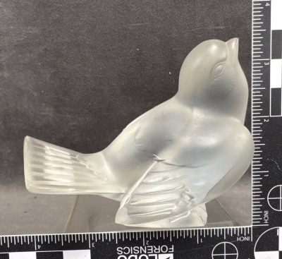 Signed Lalique France Bird Figurines - 10