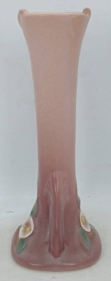 Roseville Mock Orange 979-7" Bud Vase, Pink - 2