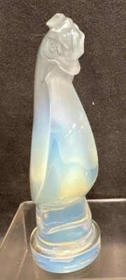 Signed Lalique Collectors Society Rooster Figurine - 2