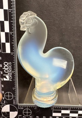 Signed Lalique Collectors Society Rooster Figurine - 3