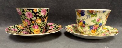 Royal Winton Beeston and Evesham Cup and Saucer Sets - 2