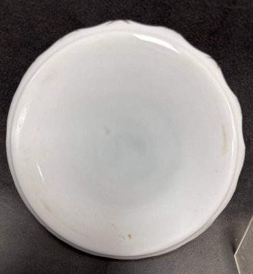 Hand-Painted Bohemian Glass Ashtrays - 5