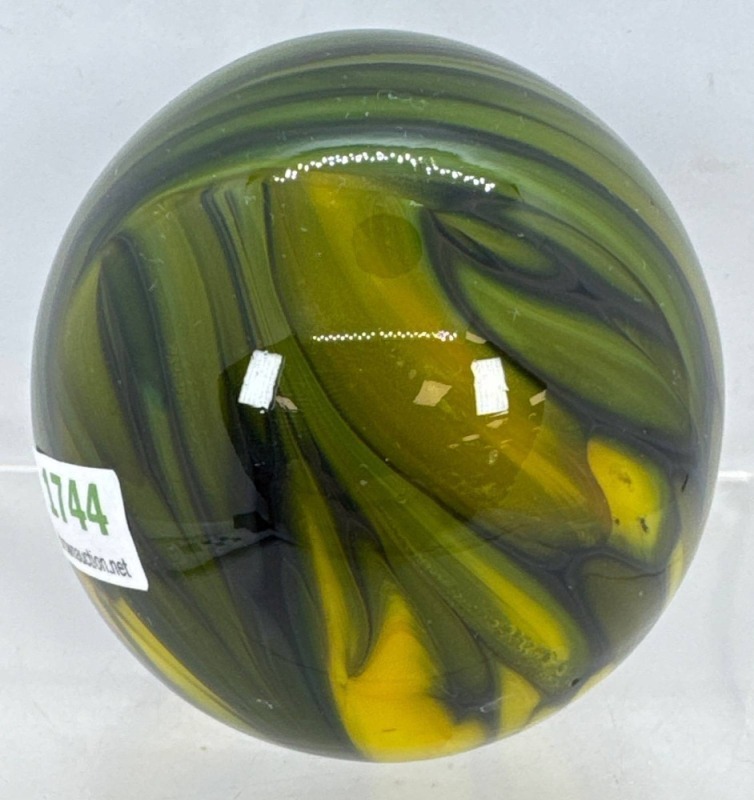 Handcrafted Art Glass Sphere Paperweight