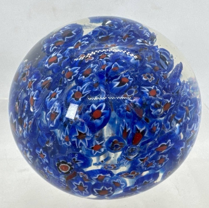 Murano Millefiori Glass Paperweight