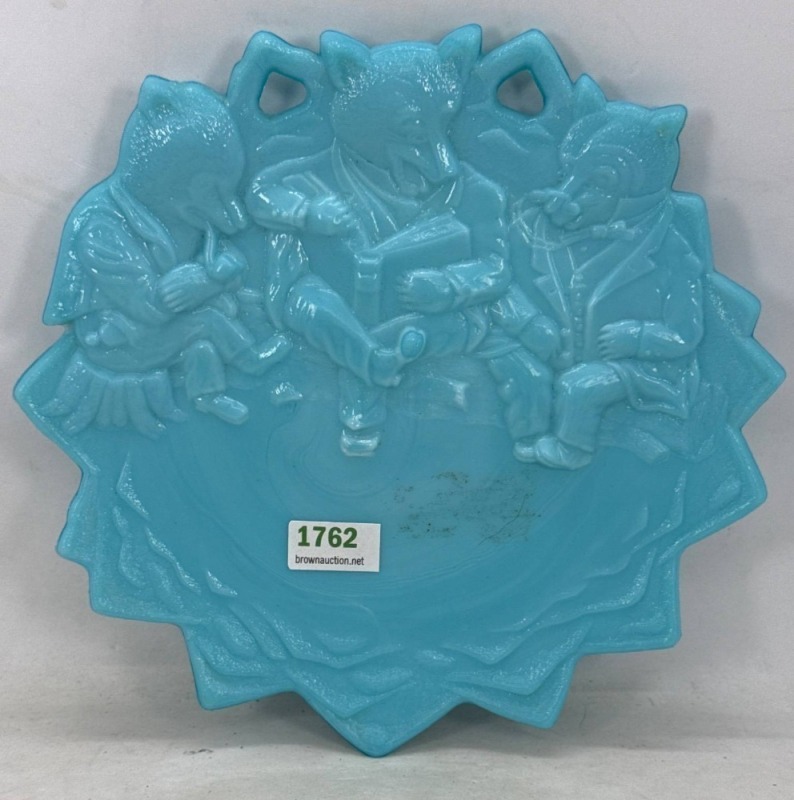 Westmoreland Milk Glass Three Bears Plate