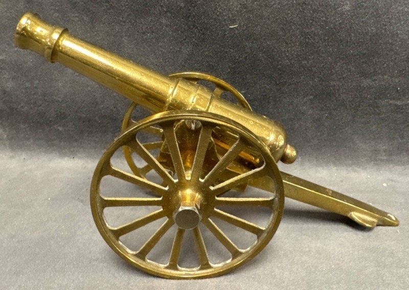 Solid Brass Miniature Replica Cannon