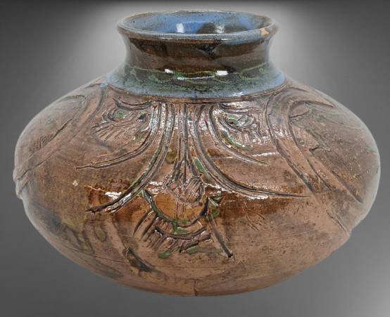 Signed Pottery Vase