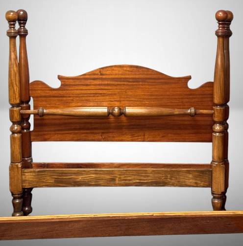 Full-Size Cherry Wood Bed Frame