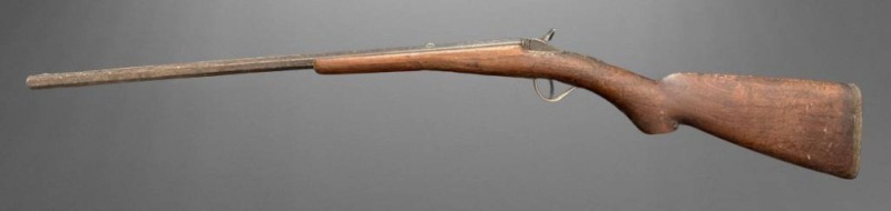 Wall Hanger Rifle with Aged Patina