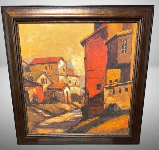 Framed Tuscany Urbana Artwork by Art By Design