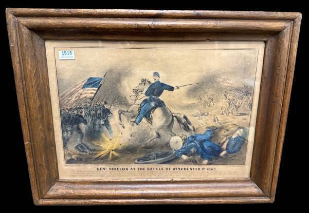 Currier & Ives Framed Lithograph Print