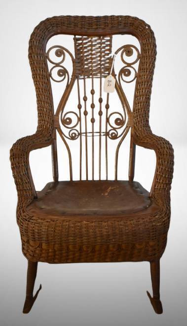 Early 20th Century Wicker Rocking Chair