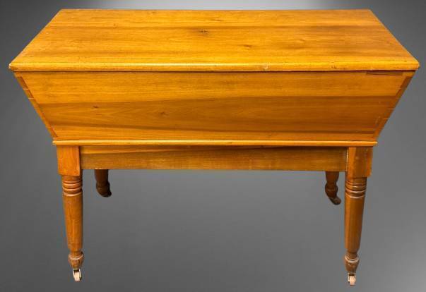 Wooden Dough Box on Turned Legs