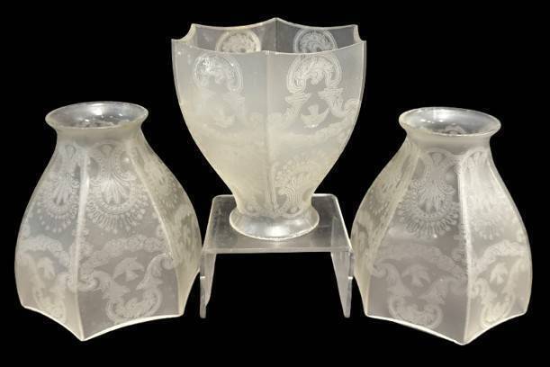 (3) Frosted Glass Lamp Shades