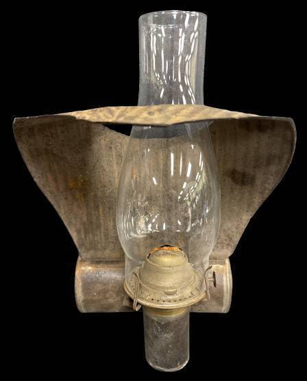 19th Century Cobra Tin Kerosene Lamp