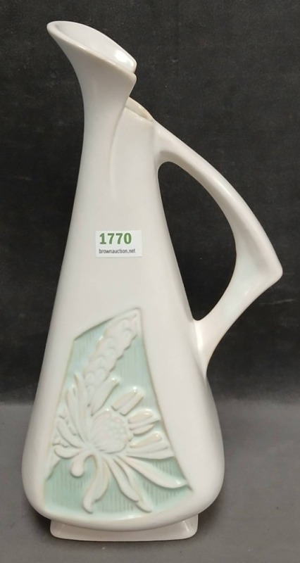 Roseville Silhouette 717-10" Ewer in White