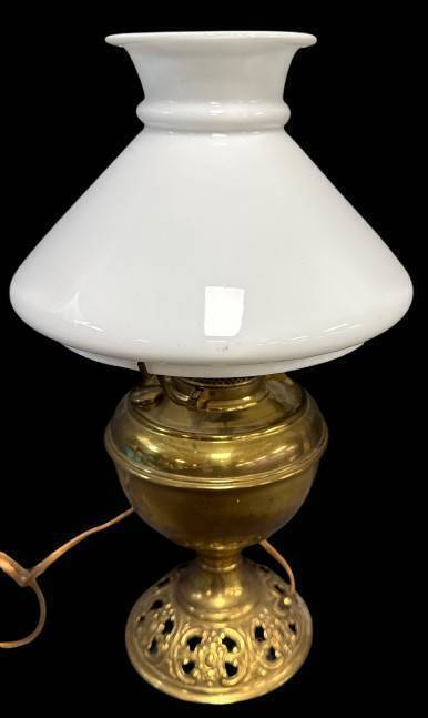 Bradley and Hubbard Electric Oil Lamp