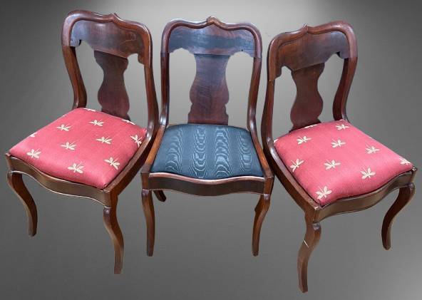 Three Victorian-Style Dining Chairs