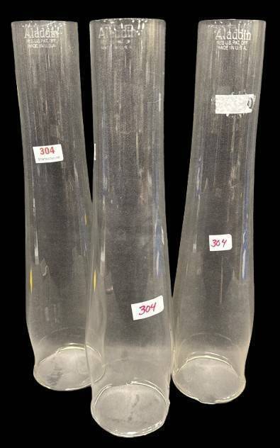 (3) Aladdin Lamp Chimneys