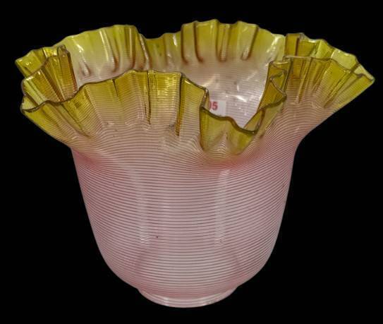Art Glass Cranberry Lamp Shade