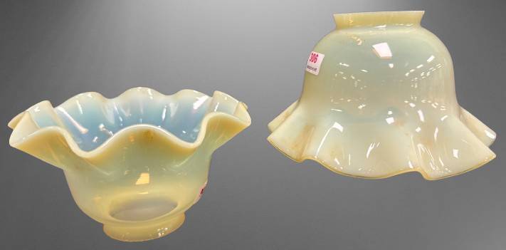 Vaseline Glass Lamp Shades