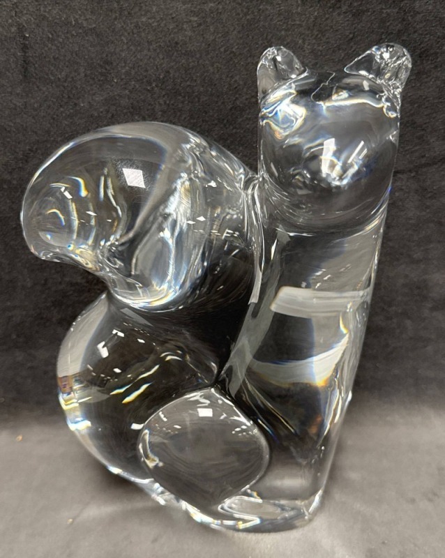 Orrefors Crystal Squirrel Figurine