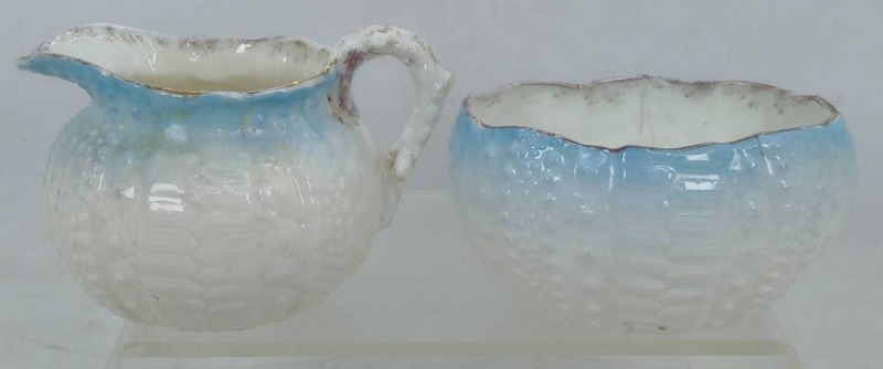 Porcelain Creamer and Sugar Bowl Set