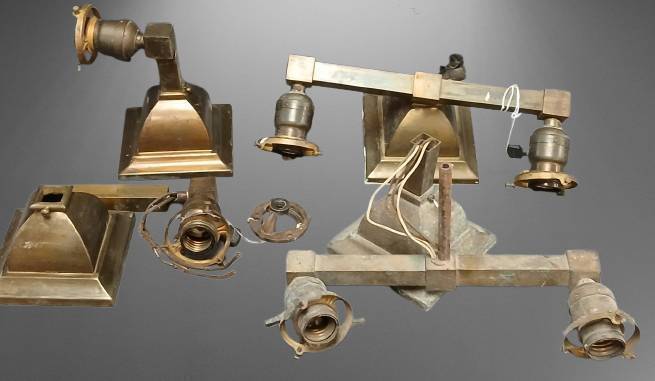 Brass Light Fixture Components