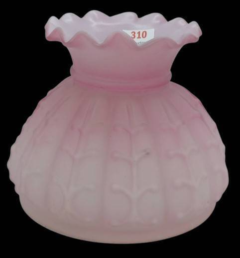 Pink Satin Glass Lamp Shade