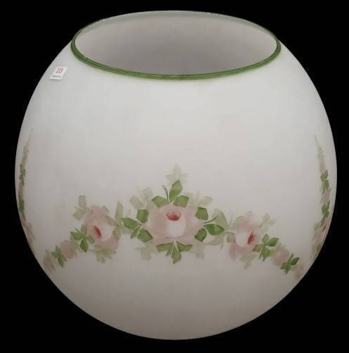Hand-Painted Satin Glass Lamp Shade