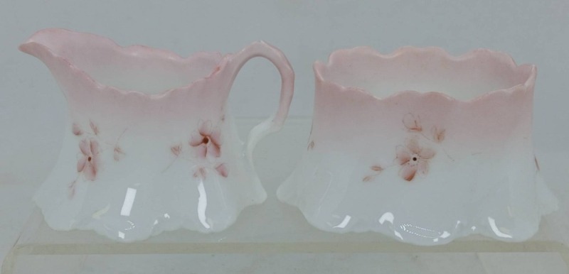 Porcelain Creamer and Sugar Set