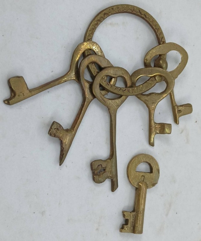 Brass Keys on Ring