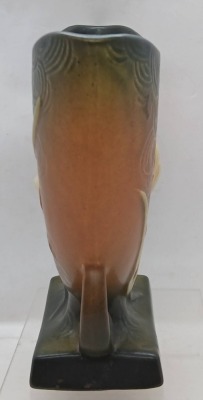 Roseville Zephyr Lily 205-6" Vase, Brown - 3