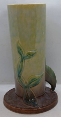 Roseville Wincraft 285-10" Vase in Green/Brown - 4