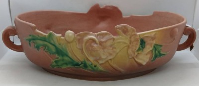 Roseville Poppy 339-12" Console Bowl, Pink - 2