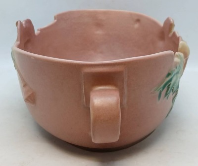 Roseville Poppy 339-12" Console Bowl, Pink - 3