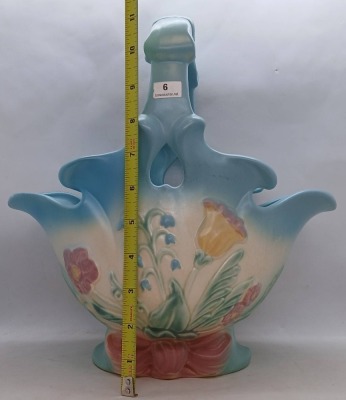 Hull Art Bow Knot Basket with Repair - 9
