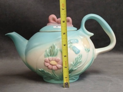 Hull Bow Knot Teapot, Sugar Bowl and Creamer - 8