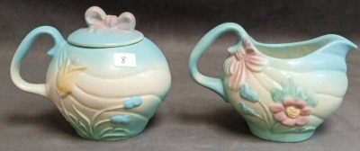 Hull Bow Knot Teapot, Sugar Bowl and Creamer - 9